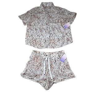 NWT-Stars Above Summer Pajama Animal Print Set Women's Size M/L